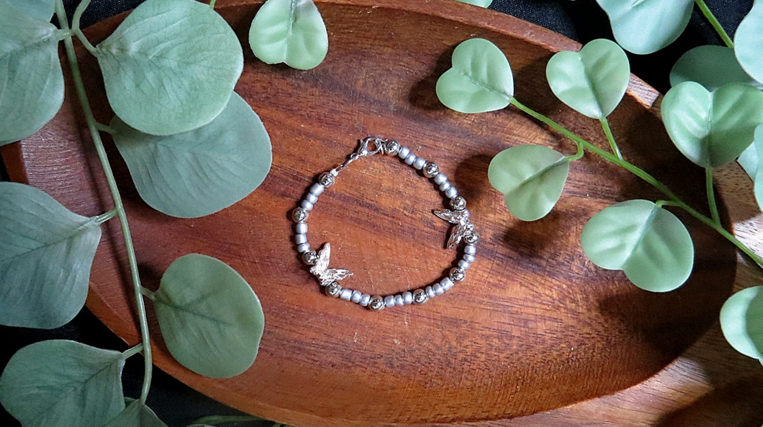 Bracelet butterflies silver